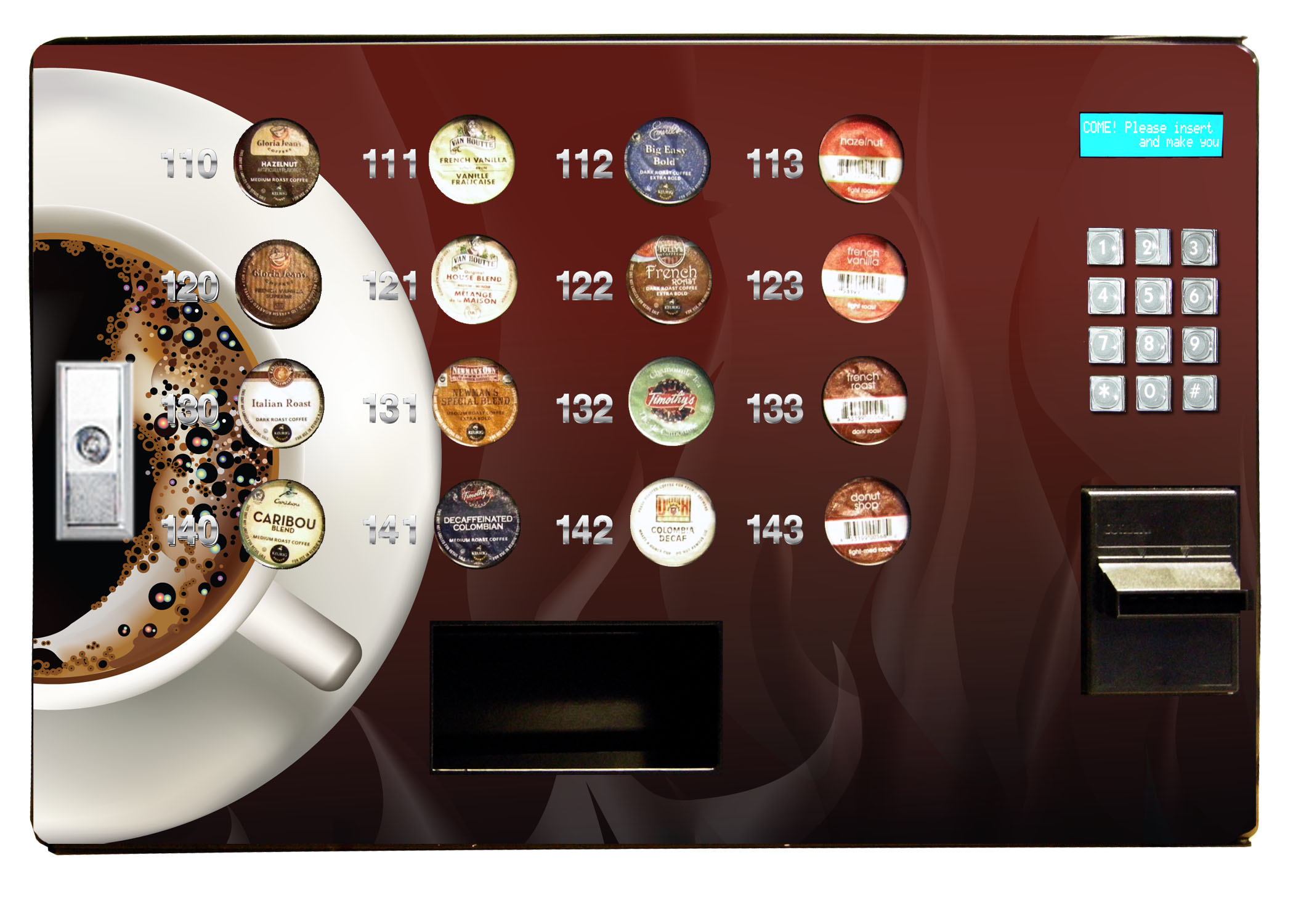 Seaga's Single Cup Station or SS16, is the most convenient machine in an office serving some popular brands including Keurig.