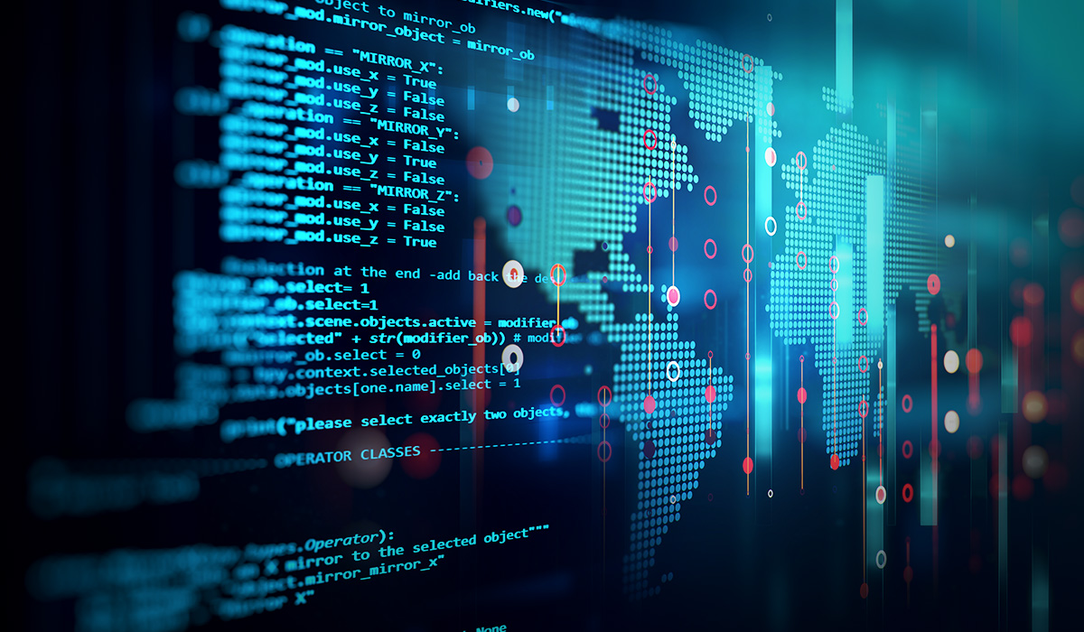 a computer screen with a world map on it