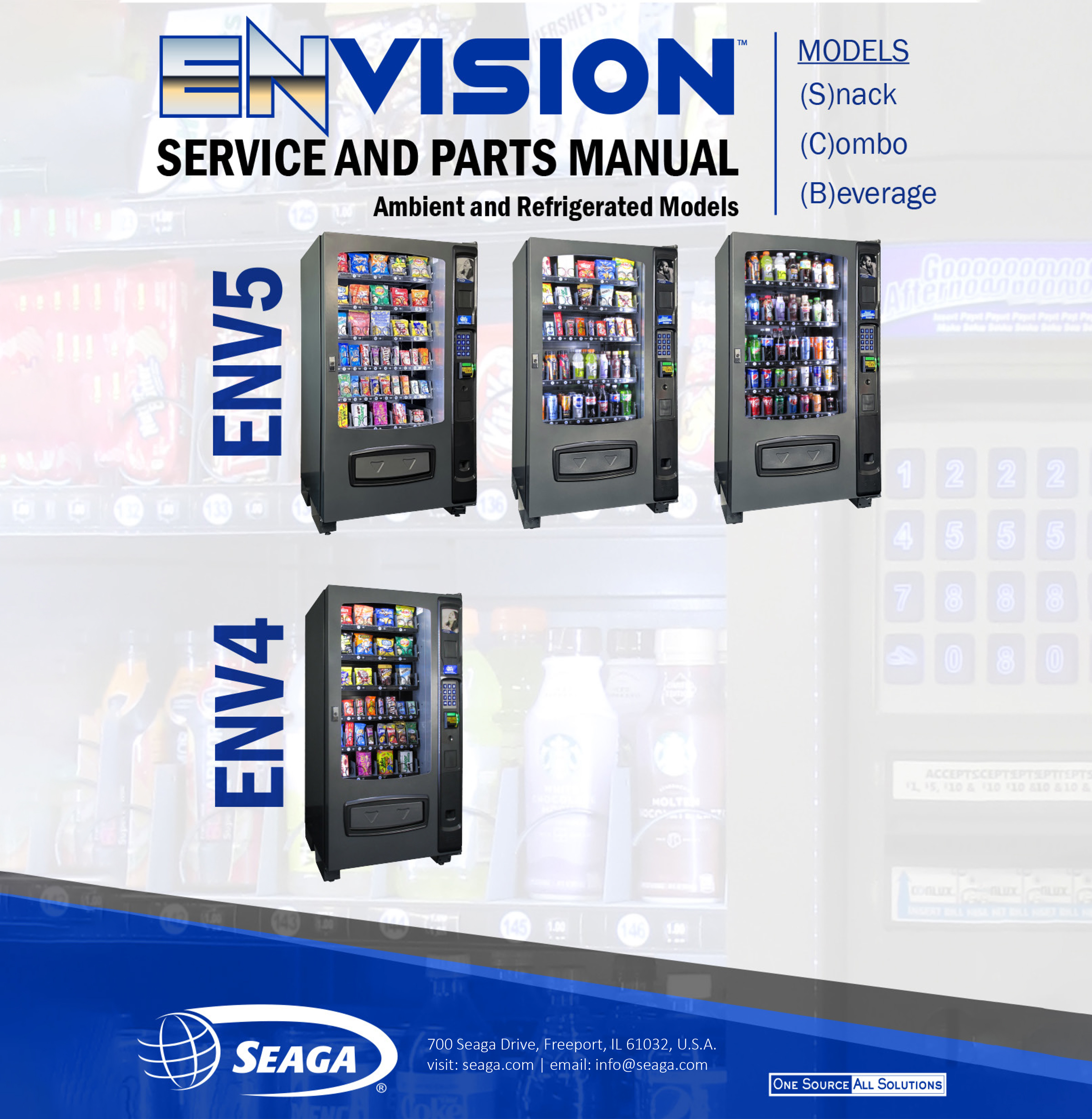 Seaga Envision ENV5B Drink Vending Machine