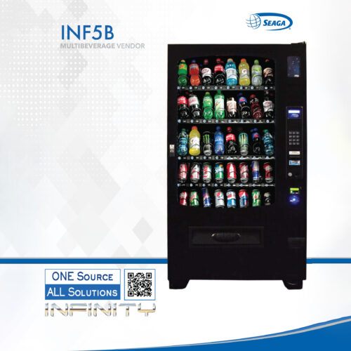 a vending machine with many different types of drinks