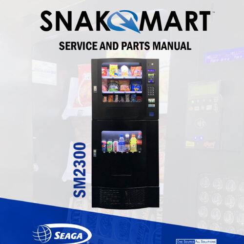 the service and parts manual for a snack vending machine