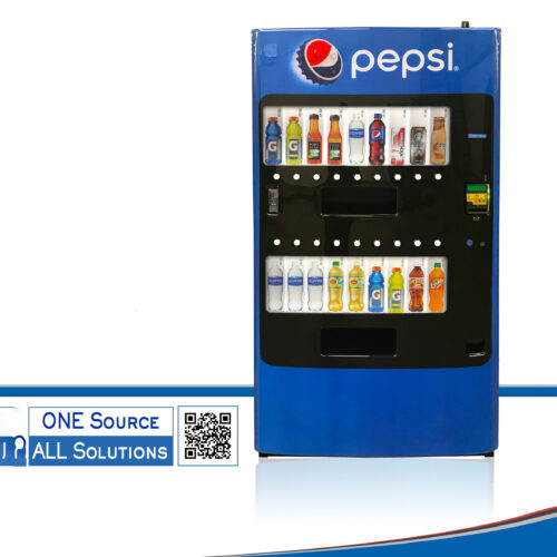 a pepsi vending machine with all the products in it