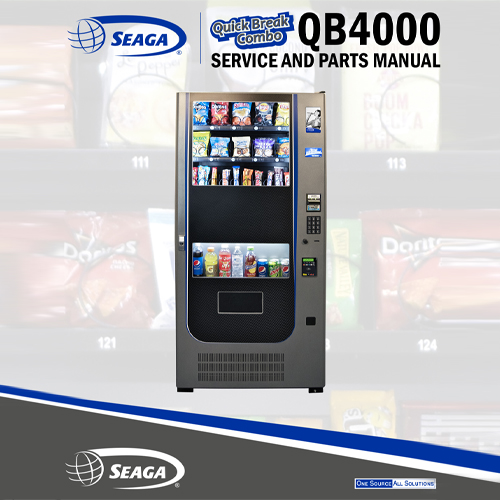 the service and parts manual for a vending machine